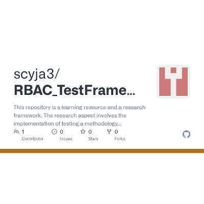 GitHub - scyja3/RBAC_TestFramework icon