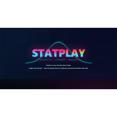 StatPlay — Interactive Statistics Visualizations for Self-Learners icon