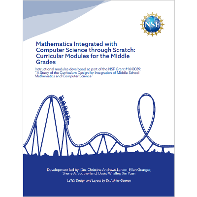 Mathematics Integrated with Computer Science through Scratch:  Curricular Modules for the Middle Grades