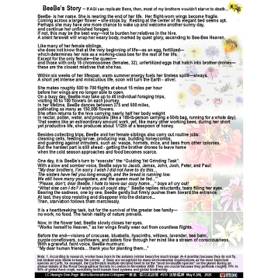 May 6 (W), 2026   BeeBe's Story - If AGI can replicate Bees, then most of my brothers wouldn't starve to death... icon