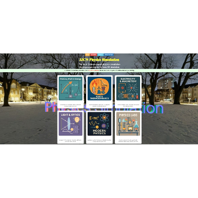 3JCN Physics Simulation — Free Interactive 3D Physics Simulations (OER) icon