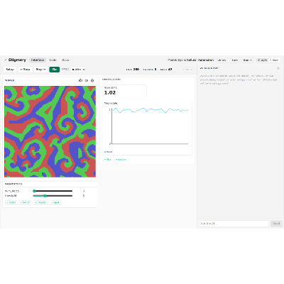 Stigmery - Agent-based modelling in the browser icon