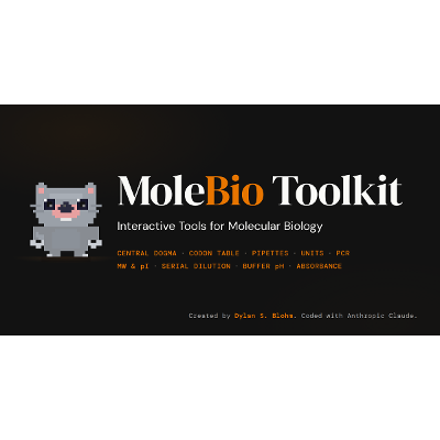 MoleBio Toolkit — Interactive Molecular Biology Tools for Lecture & Lab icon