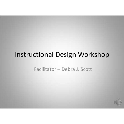 Instructional Design Workshop