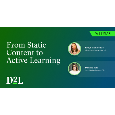 From Static Content to Active Learning icon