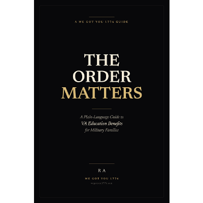 The Order Matters: A Plain-Language Guide to VA Education Benefits for Military Families icon
