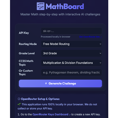 MathBoard Adventure ð§® Learn Math Step-by-Step icon