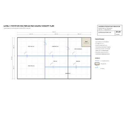 Five Free Construction Takeoff Practice Plans with Answer Schedules