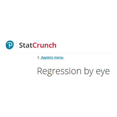 Regression by eye icon