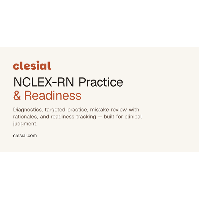 Clesial Free NCLEX-RN Baseline Check and 131 Starter Questions