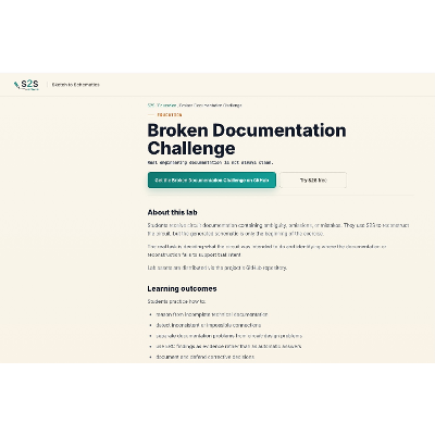 Broken Circuit Documentation Challenge | S2S icon