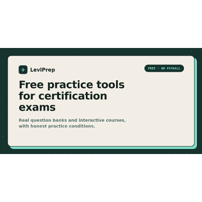 LevlPrep — Free Exam Prep Tools