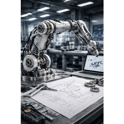 Robot Kinematics and Dynamics: Forward and Inverse Kinematics, Velocity Jacobians, and Multi-Body Dynamic Equations icon