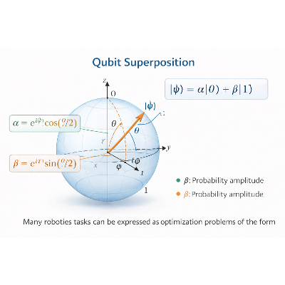 Robotics and Quantum Computing: Hybrid Architectures, Grover Search Complexity, and Variational Quantum Optimization icon