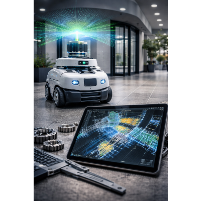 SLAM Explained: Localization aSimultaneous Localization and Mapping (SLAM): Probabilistic Estimation, Factor Graphs, and Autonomous Navigation in Roboticsnd Mapping in Robotics &amp; AI | Prep4Uni.online icon