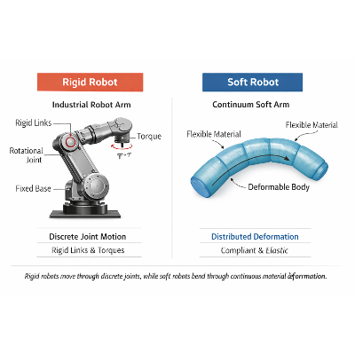Soft Robotics and Bio-Inspired Systems: Continuum Mechanics, Hyperelastic Actuation, and Neural Operator Control icon