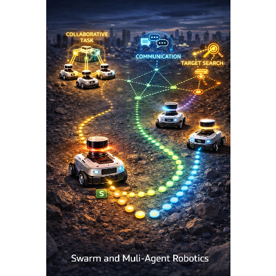 Swarm and Multi-Agent Robotics: Graph Laplacian Consensus, Formation Control, and Decentralized Learning icon