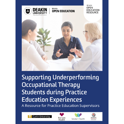 Supporting Underperforming Occupational Therapy Students during Practice Education Experiences – A resource for practice education supervisors icon