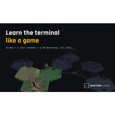 WebTerm Learn: Linux Terminal, Git and Vim in a Browser Sandbox icon