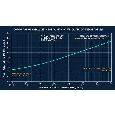 PowerLab: Heat Pump Running Cost and Thermodynamic HSPF2 Simulation Workbench