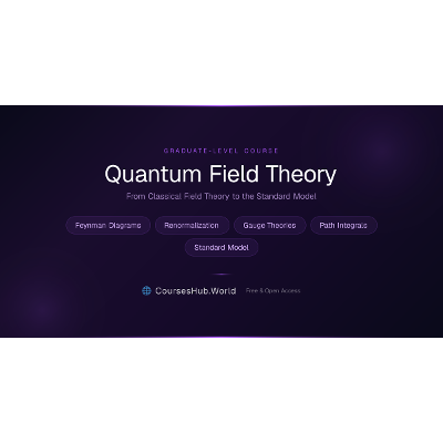 Quantum Field Theory — Free Online Course | 440+ Pages | CoursesHub.World