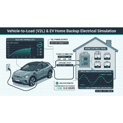 PowerLab: Vehicle-to-Load (V2L) & Electric Vehicle Home Backup Electrical Simulation Module icon