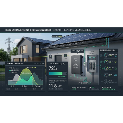 Residential Battery Energy Storage System (BESS) Capacity & Blackout Autonomy Simulation Module icon