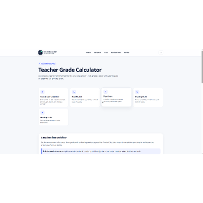 GraderCalculator: Free Teacher Grading Tools icon