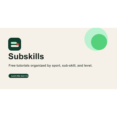 Subskills sports technique taxonomy