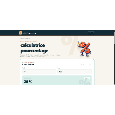 Percentage calculations: interactive calculator and worked examples icon