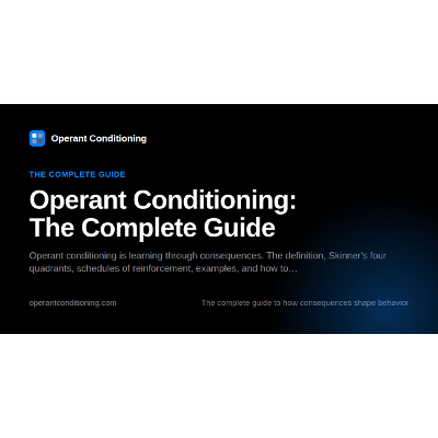 Operant Conditioning: Definition, Examples & How It Works