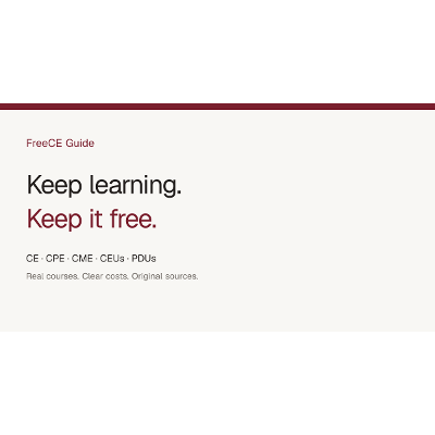 FreeCE Guide – Free Continuing Education Directory