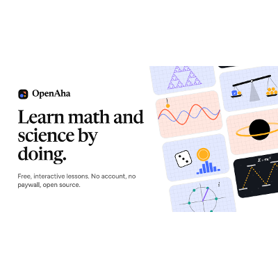 OpenAha: Interactive Math and Science Lessons