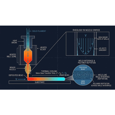 3D Printing Feedstock Physics: Sintering, Polymerization & Extrusion
