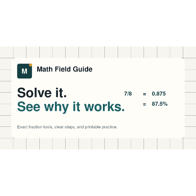 Fraction Worksheet Generator with Answer Keys and Worked Solutions