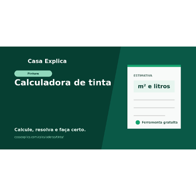 Calculadora de tinta: áreas, rendimento e quantidade de material