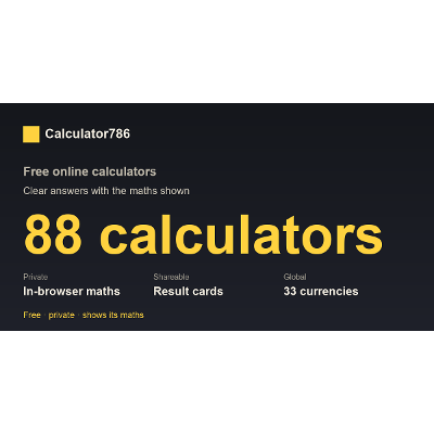 Free Online Calculators: Maths, Money &amp; Health