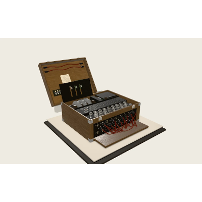 The Enigma Machine: type on an interactive model