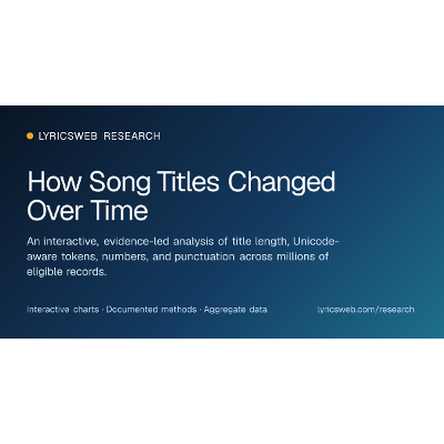Exploring Song-Title Structure and Change with Open Aggregate Data (1800–2026)