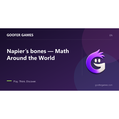 Napier's Bones: multiplying with numbered rods icon