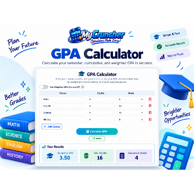 GPA Calculator: Semester, Cumulative & Weighted GPA