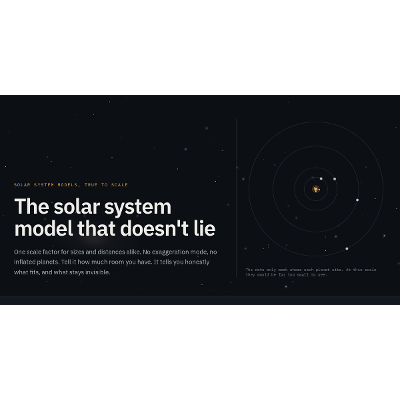 truedistance.org: solar system models at true scale icon