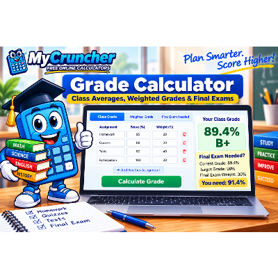 Grade Calculator: Class Averages, Weighted Grades & Final Exams icon