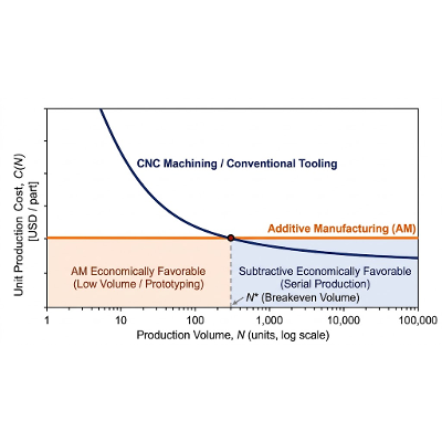 The Economics of 3D Printing: Breakeven Lot Sizing vs. Subtractive Production icon