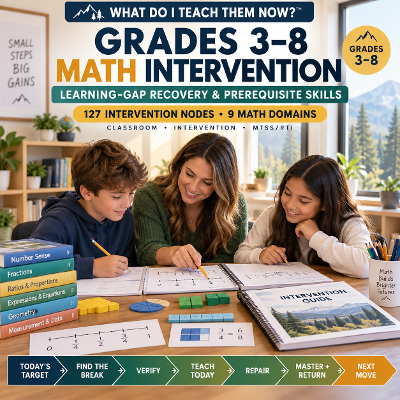 Math Intervention Grades 3–8: How to Find the Prerequisite Skill Gap Before Reteaching Everything icon