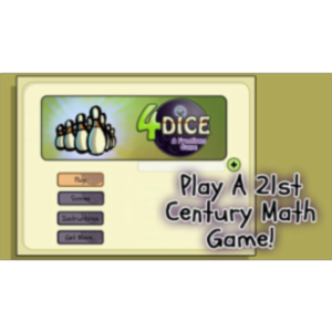 4 Dice - a Fractions Game App for iOS icon