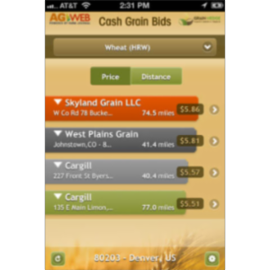 Cash Grain Bids App for iOS