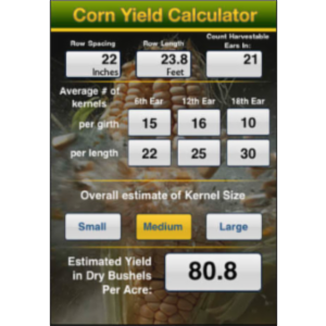 Corn Yield Calculator App for iOS