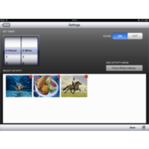 Activity Timer App for iPad