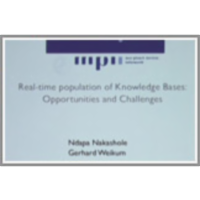 Real-time Population of Knowledge Bases: Opportunities and Challenges icon